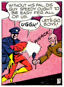 club, Speedy (Roy Harper), superhero, whack