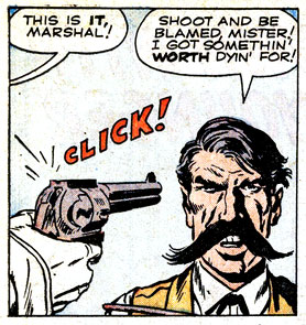 click, cock, gun, hammer, Rawhide Kid (Johnny Bart), revolver, western