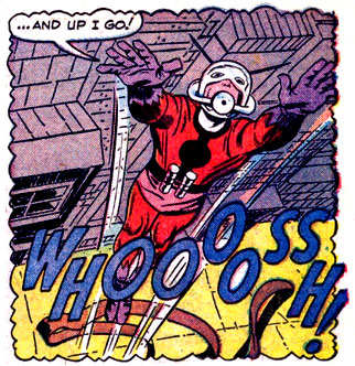 Ant-Man (Hank Pym), catapult, elastic, whoosh, wind