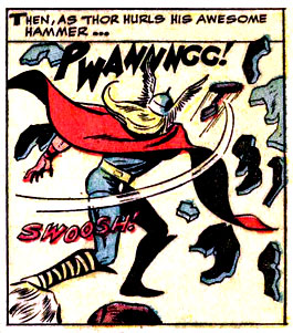 Asgardian, hammer, Mjolnir, superhero, swing, Thor (Odinson), throw, whoosh, wind