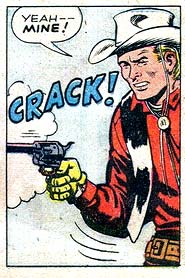 crack, gun, gunshot, Kid Colt (Blaine Colt), revolver, western
